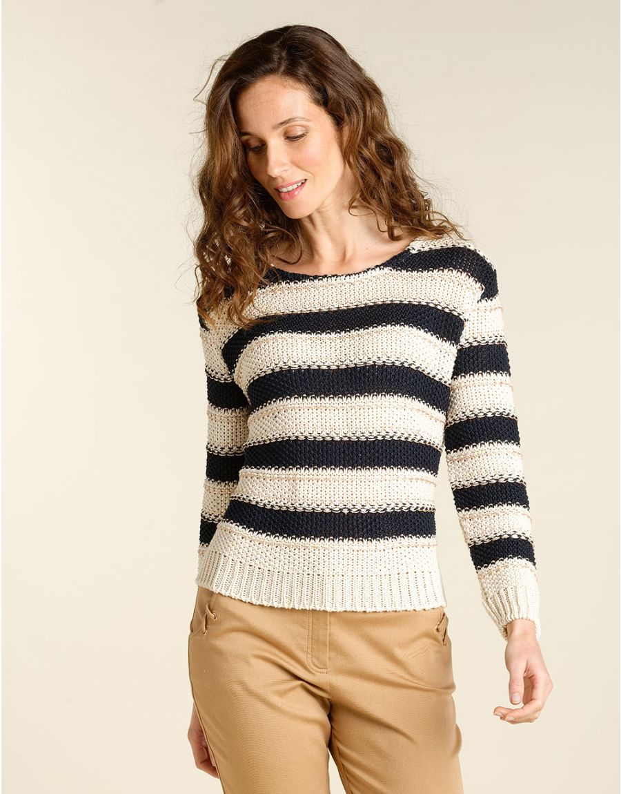 Pull esprit marinière