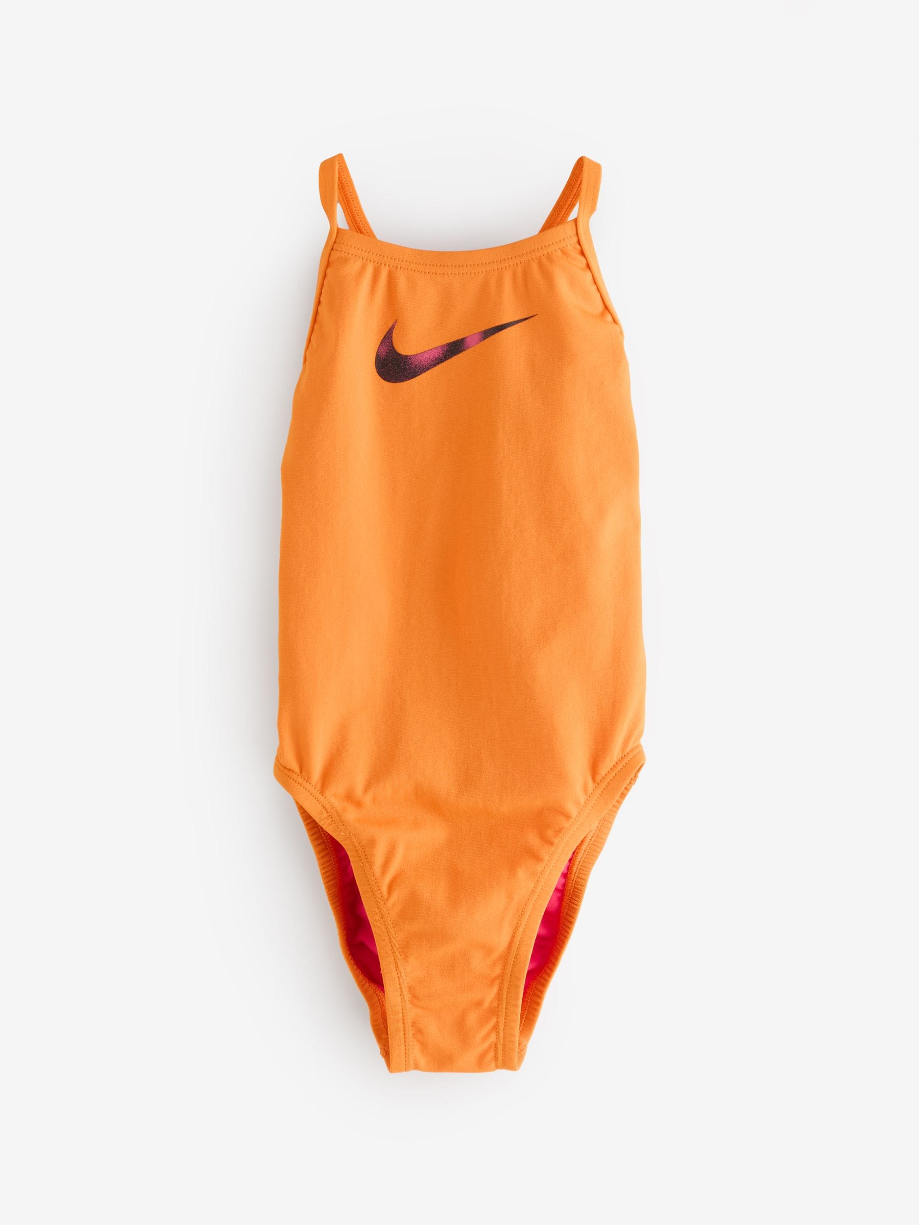 Oranje - Nike Hydrastrong Multi Print Lace Back One Piece Swimsuit
