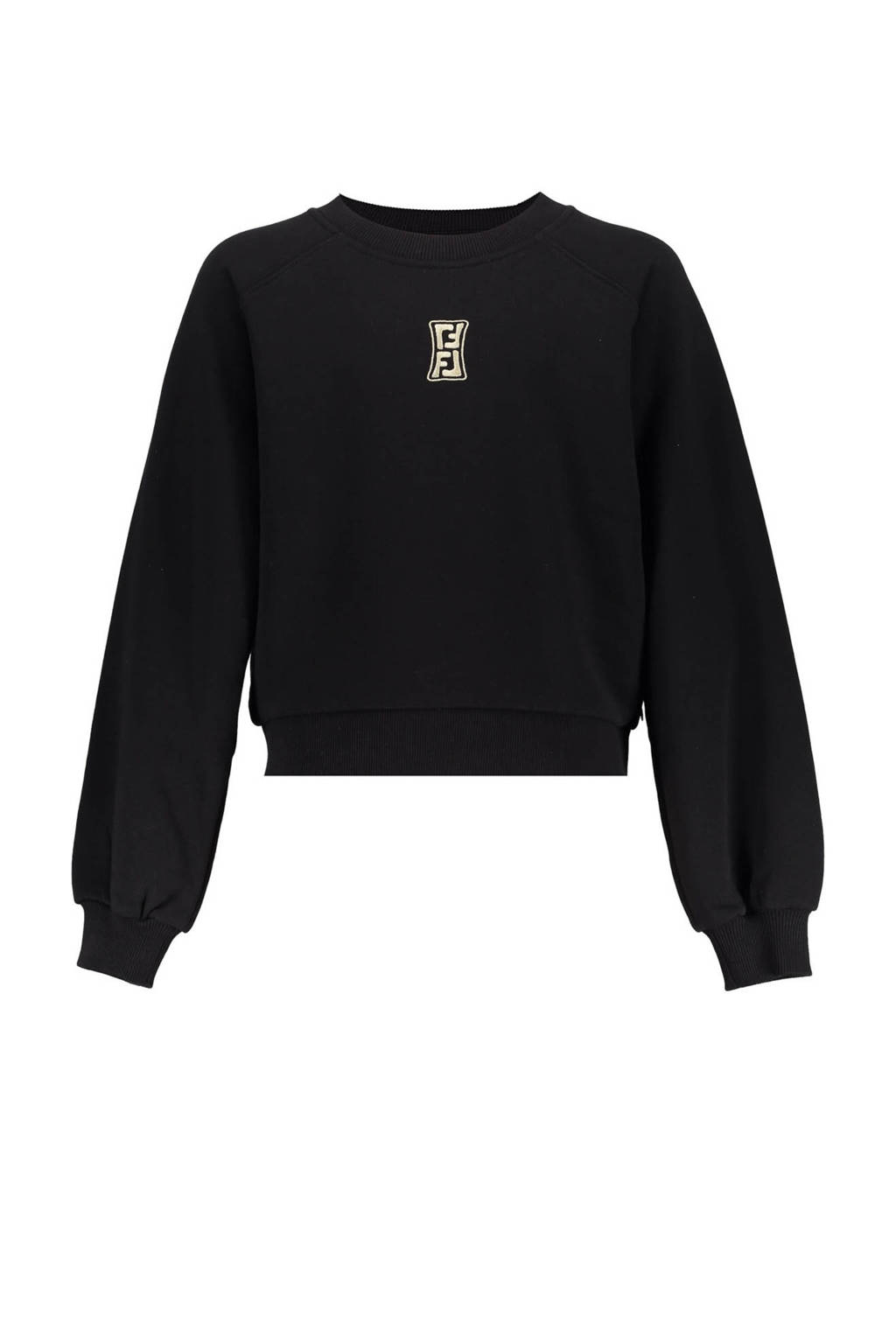 Frankie&Liberty sweater met printopdruk zwart