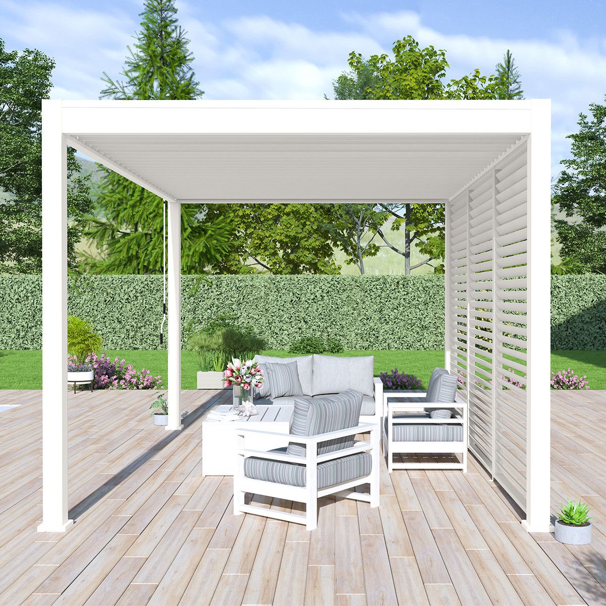 Novum ORION 300 x 400 cm Terrasoverkapping - White