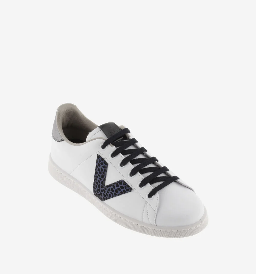 TENIS FAUX LEATHER & ANIMAL PRINTMARINO
