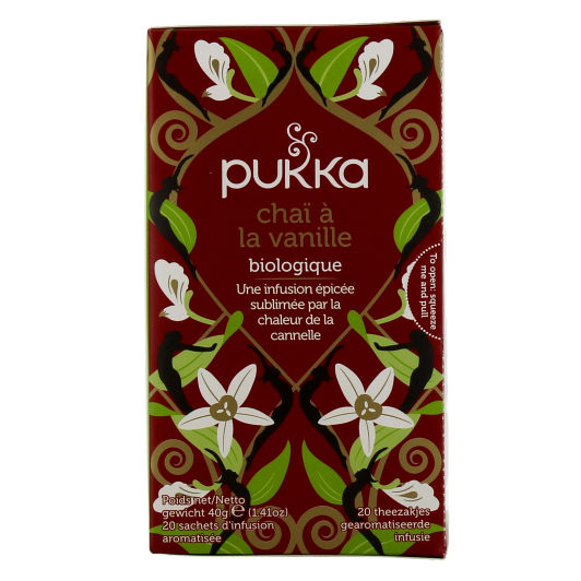 Pukka chaï à la vanille - Infusion ayurvédique sans caféine