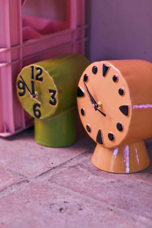HKliving Retro Ceramic klok Peach