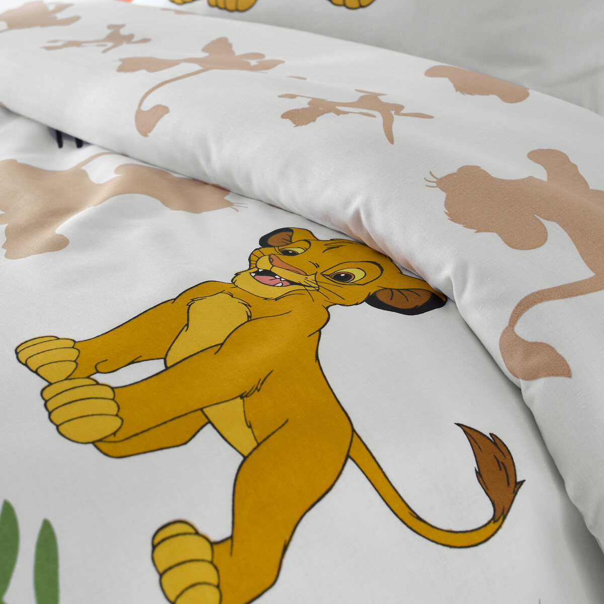 DISNEY O LEÃO REAL<br>Conjunto de cama infantil, algodão, Disney Rei Leão Pampa