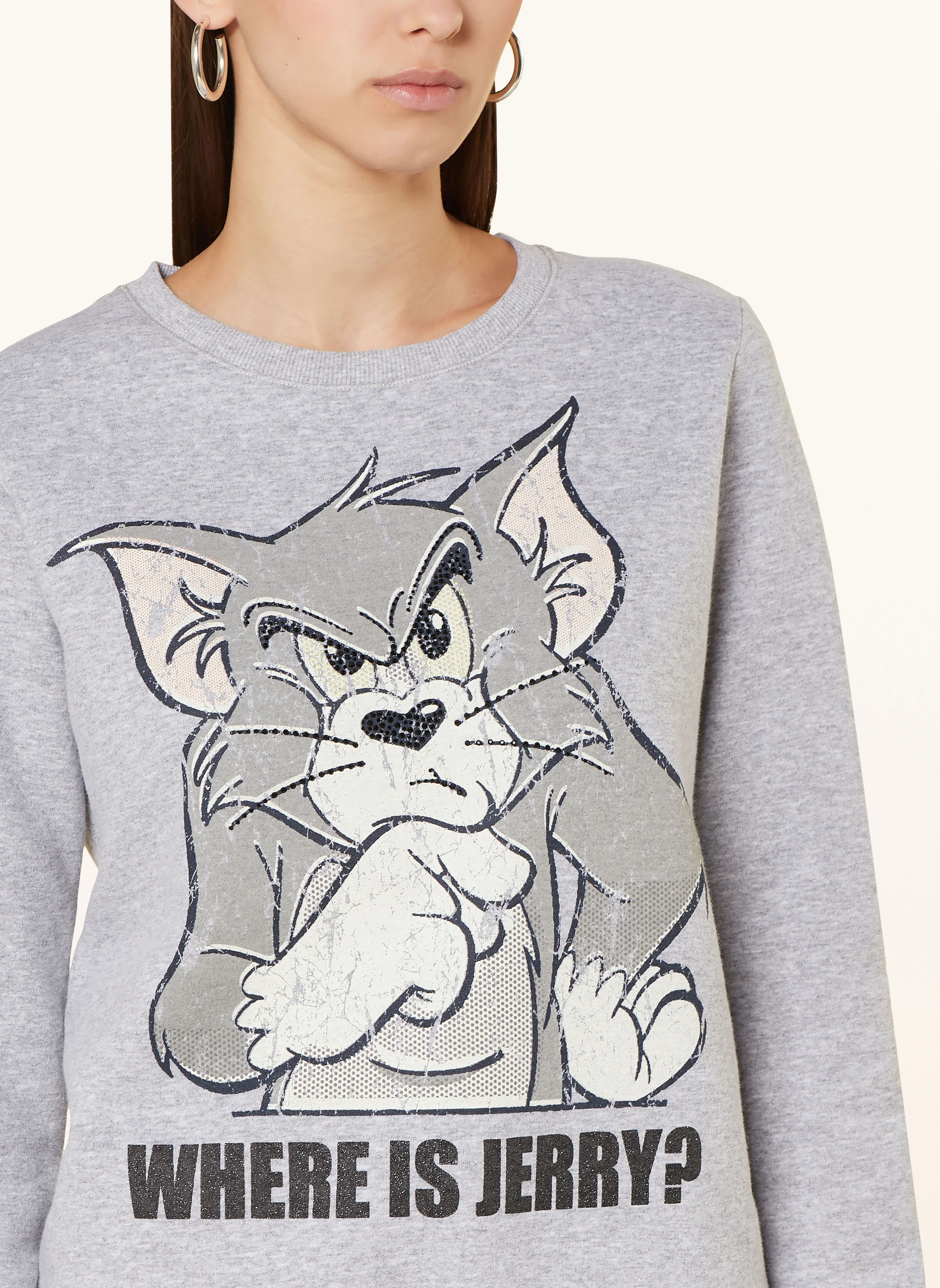 FrogBox Sweatshirt mit Schmucksteinen