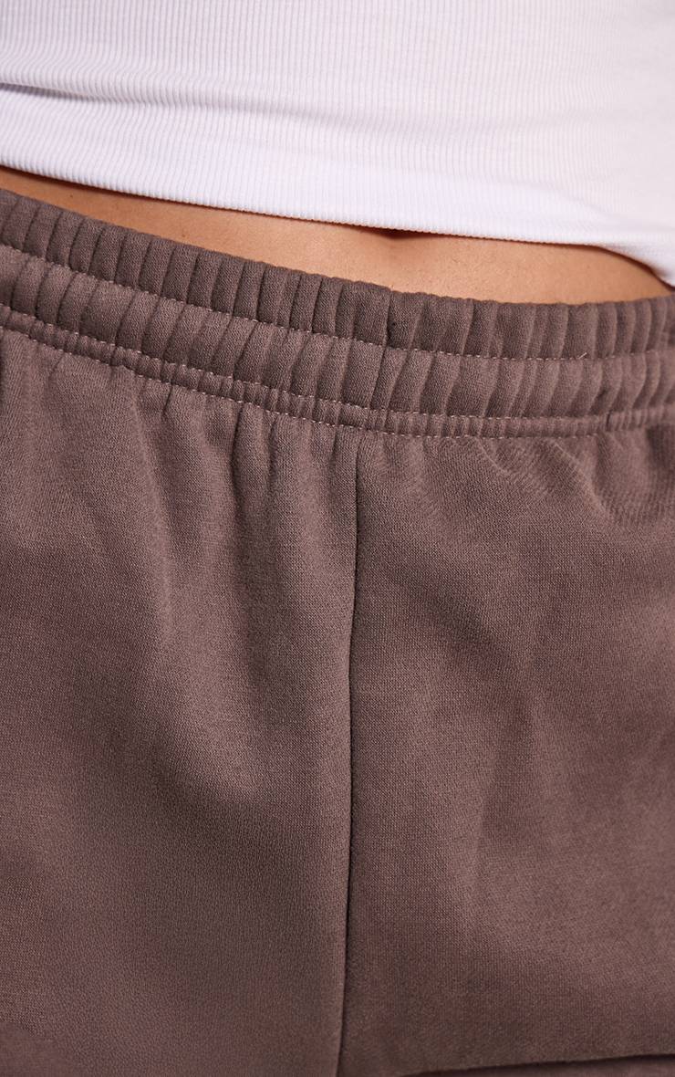 Charbon Pantalon De Jogging Droit En Molleton De Coton Grande Taille