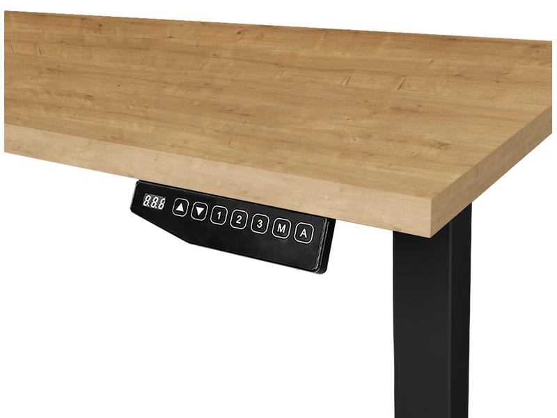 Contini Stehtisch 1.8 x 0.8 m, Eiche / Schwarz Elektrisch höhenverstellbarer Tisch