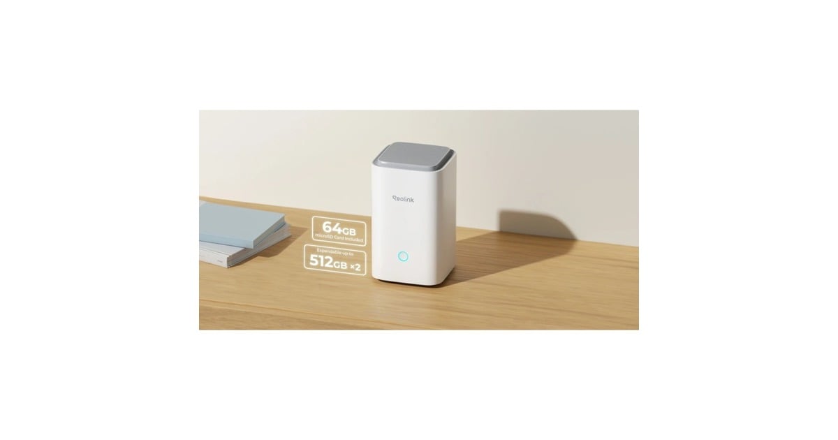 ReolinkHub 1 met 2x Argus Series B310 beveiligingscamera  (Wit, 3 MP | WLAN | kleurennachtzicht)