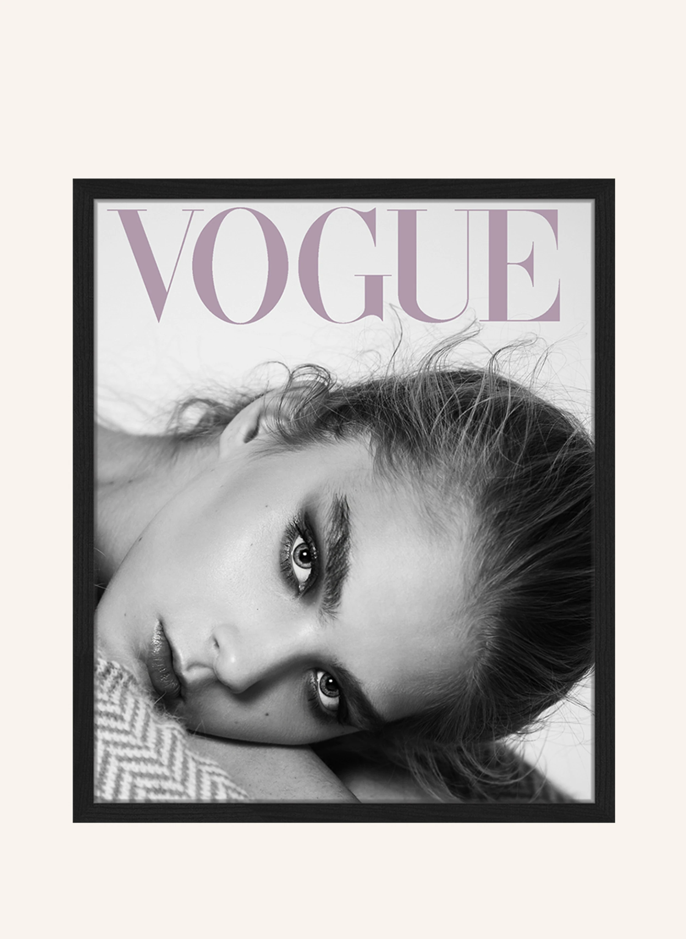 Liv Corday Wandbild VOGUE COVER mit Rahmen