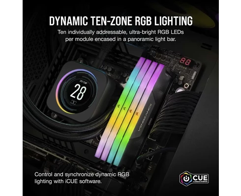 Corsair Vengeance RGB DDR5 5600MHz 32GB (2x16GB) CMH32GX5M2B5600C40K