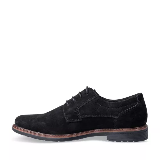 Derbies NOIR DENIM SIDE CUIR
