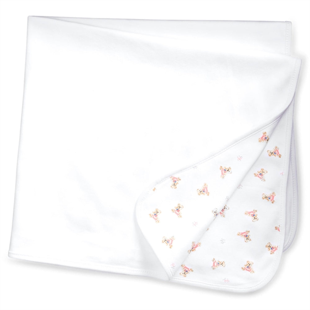 Køb Ralph Lauren Baby Girl Tæppe White/Pink/Multi