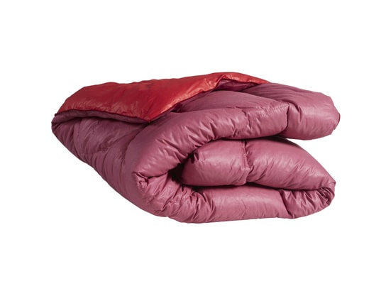 TERRE DE NUIT - Couvre-lit Édredon gonflant bicolore cerise-violet 140x150