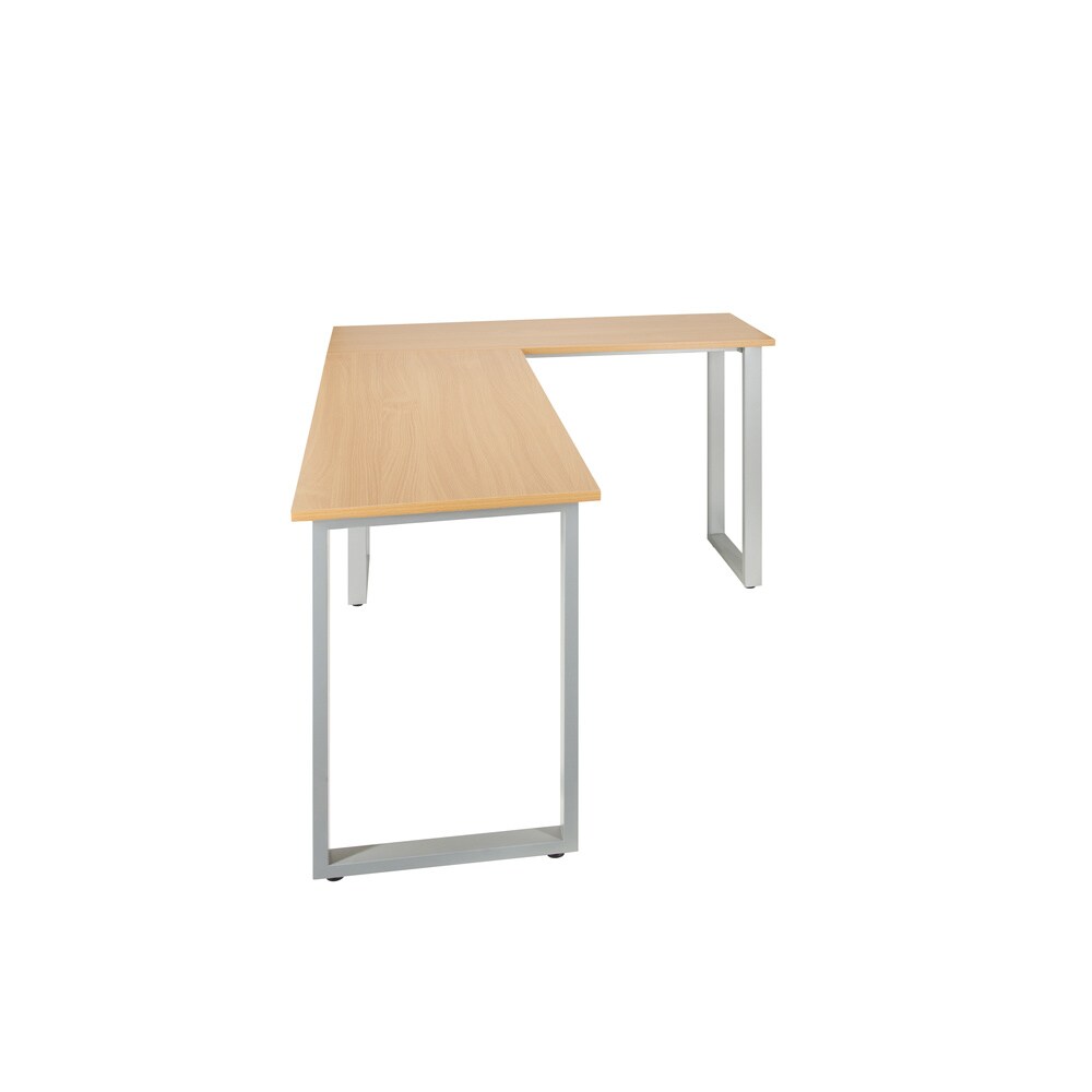 Eckschreibtisch WORKSPACE BASIC I Melaminharzbeschichtete Spanplatte, Gestell pulverbeschichteter Stahl hjh OFFICE