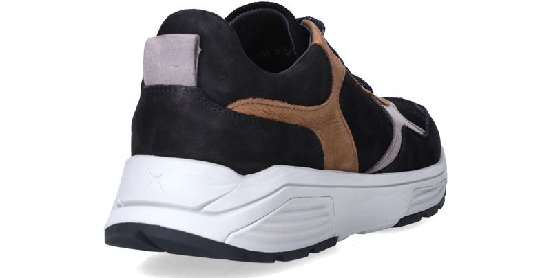 Xsensible Rialto Stretchwalker Sneakers Zwart Heren