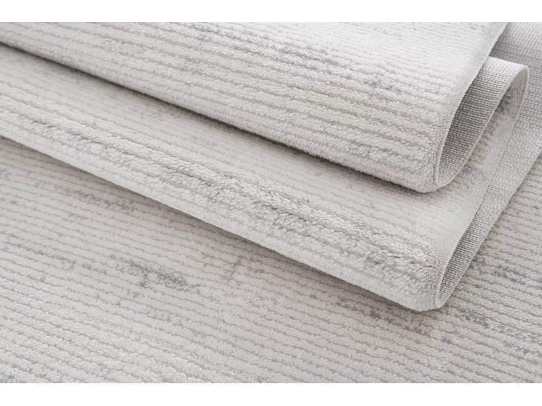 Tapis 160x160 gris clair Davos Linija