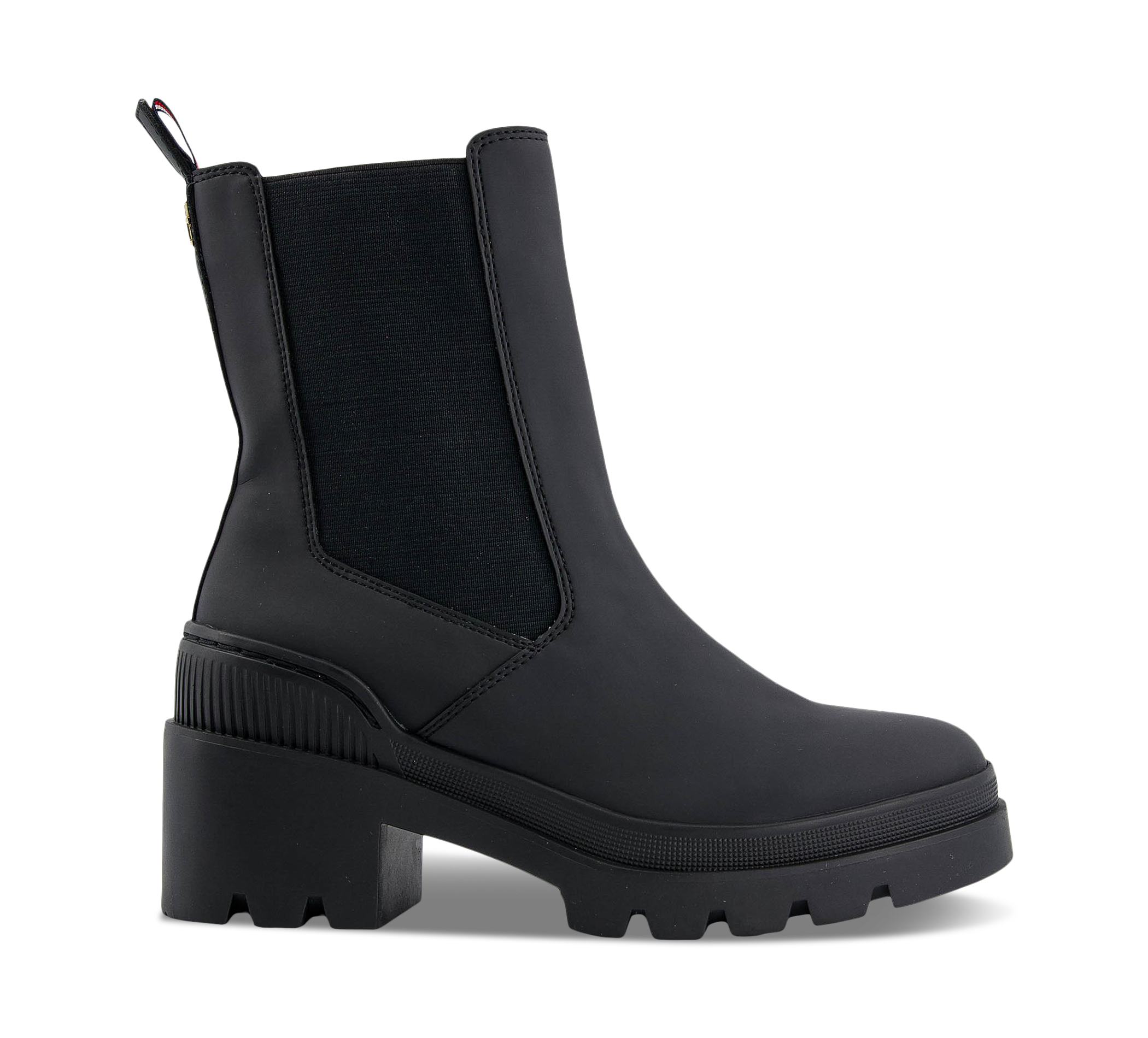Tommy Hilfiger Rubberized Mid Heel Boot - Gummistiefel Damen