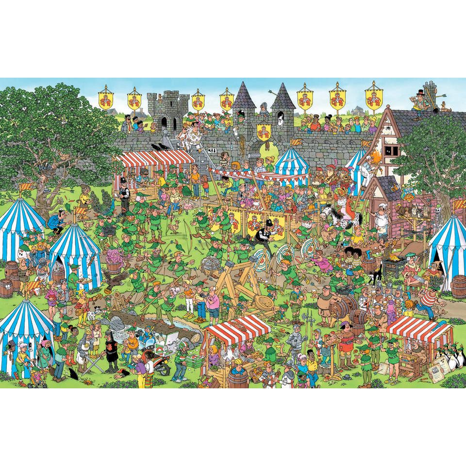 Jumbo Jan van Haasteren puzzel Robin Hood festival - 1500 stukjes