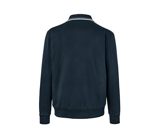 Sweatshirt mit Polokragen
