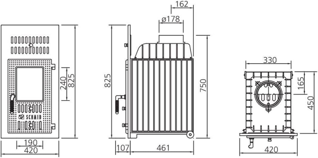 Kachelofeneinsatz Schmid SD 6 F