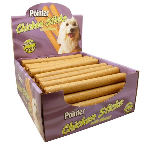 Petiscos para cães sem glúten, pacote com 50 unidades, sabor frango.