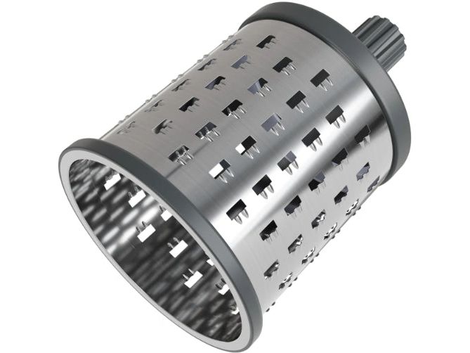 Zyliss Trommelreibe Universal / Bircher Schwarz/Silber Küchenreibe