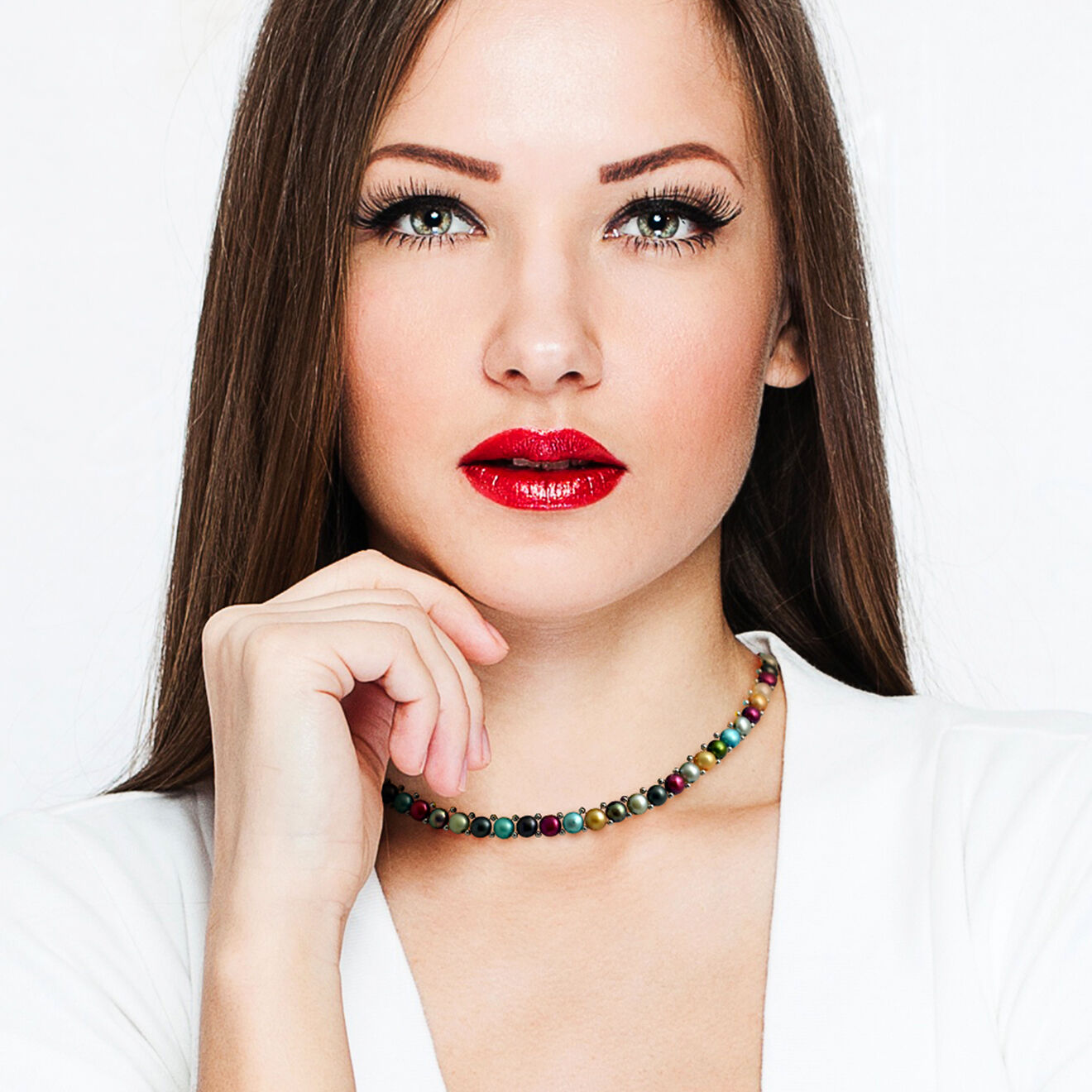 Mitzuko Collier Perles d'Eau Douce multicolores
