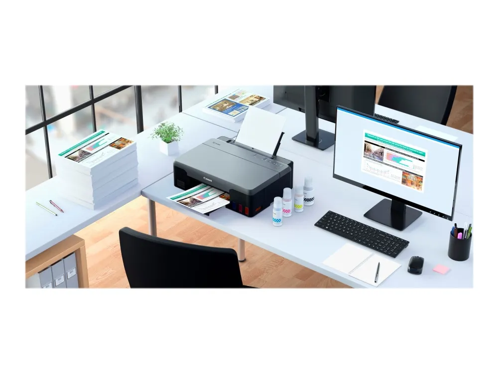 Canon PIXMA G1520 - Printer - farve - blækprinter - kan genopfyldes - A4/Legal - op til 9.1 ipm (mono) / op til 5 ipm (farve) - kapacitet: 100 ark - USB 2.0