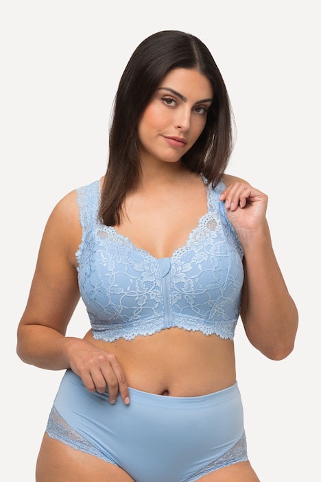 Bralette, Spitze, Reißverschluss, ohne Bügel