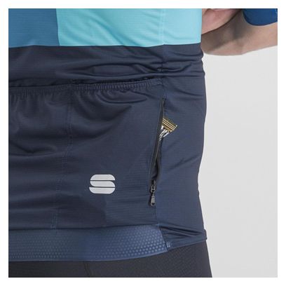 Maillot Manches Courtes Sportful Snap Bleu