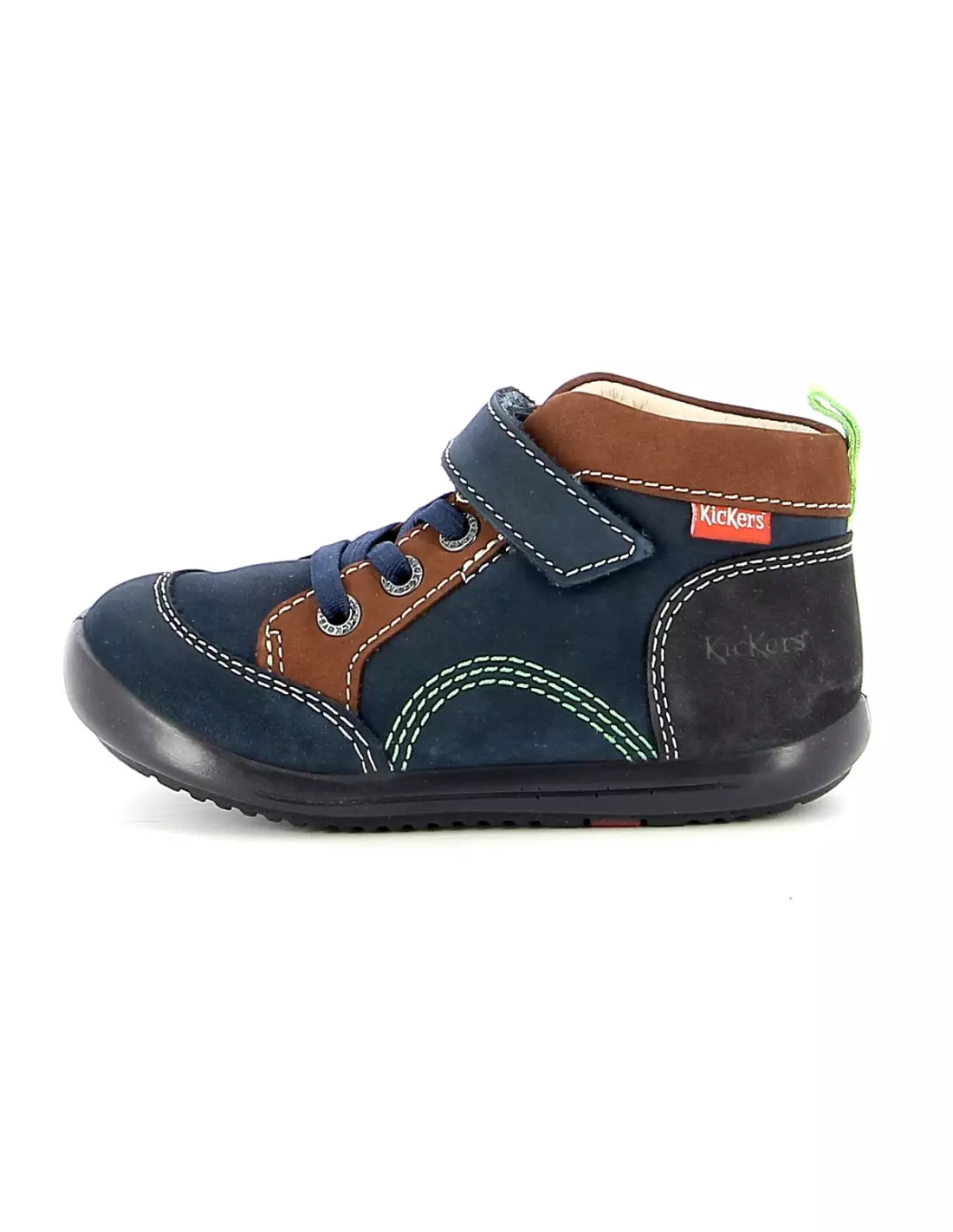 KICKERS KINOE - Bottes Marinemarrontricolore
