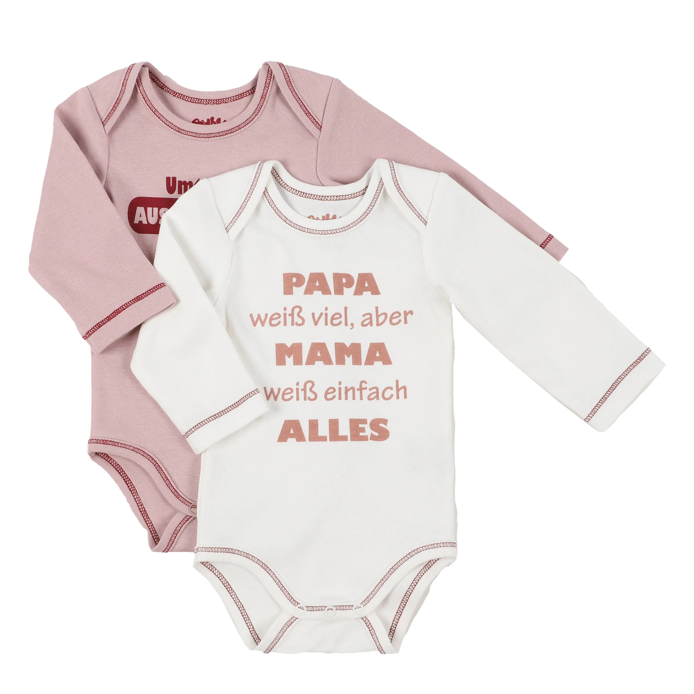 Baby Mädchen Sprüche Body im 2er Pack