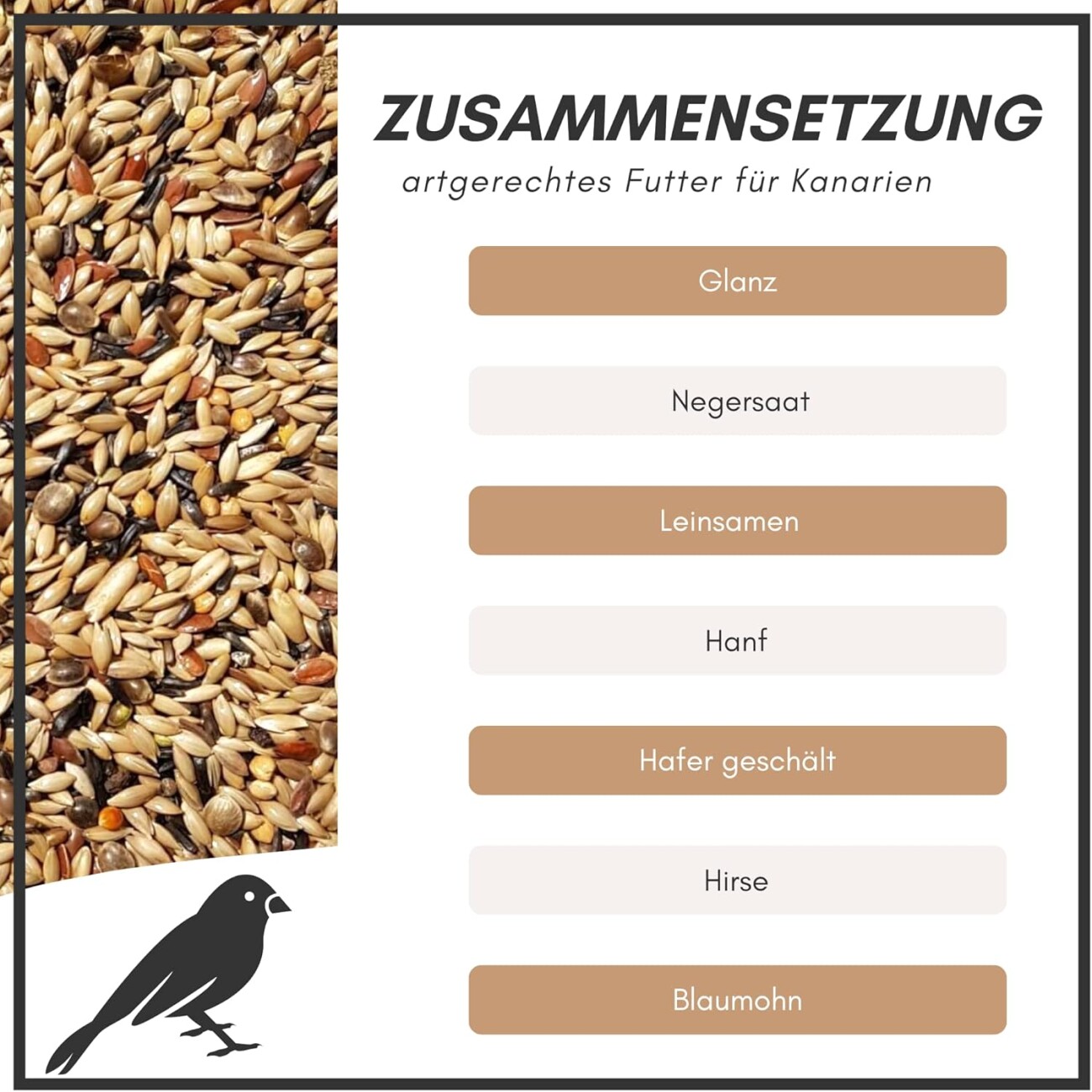 Supravit Kanarienfutter ohne Rübsen 2,5 kg