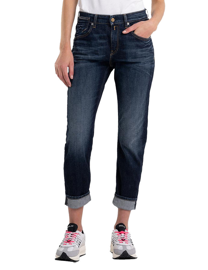 REPLAY JEAN FEMME MARTY BOYFIT BLEU FONCÉ