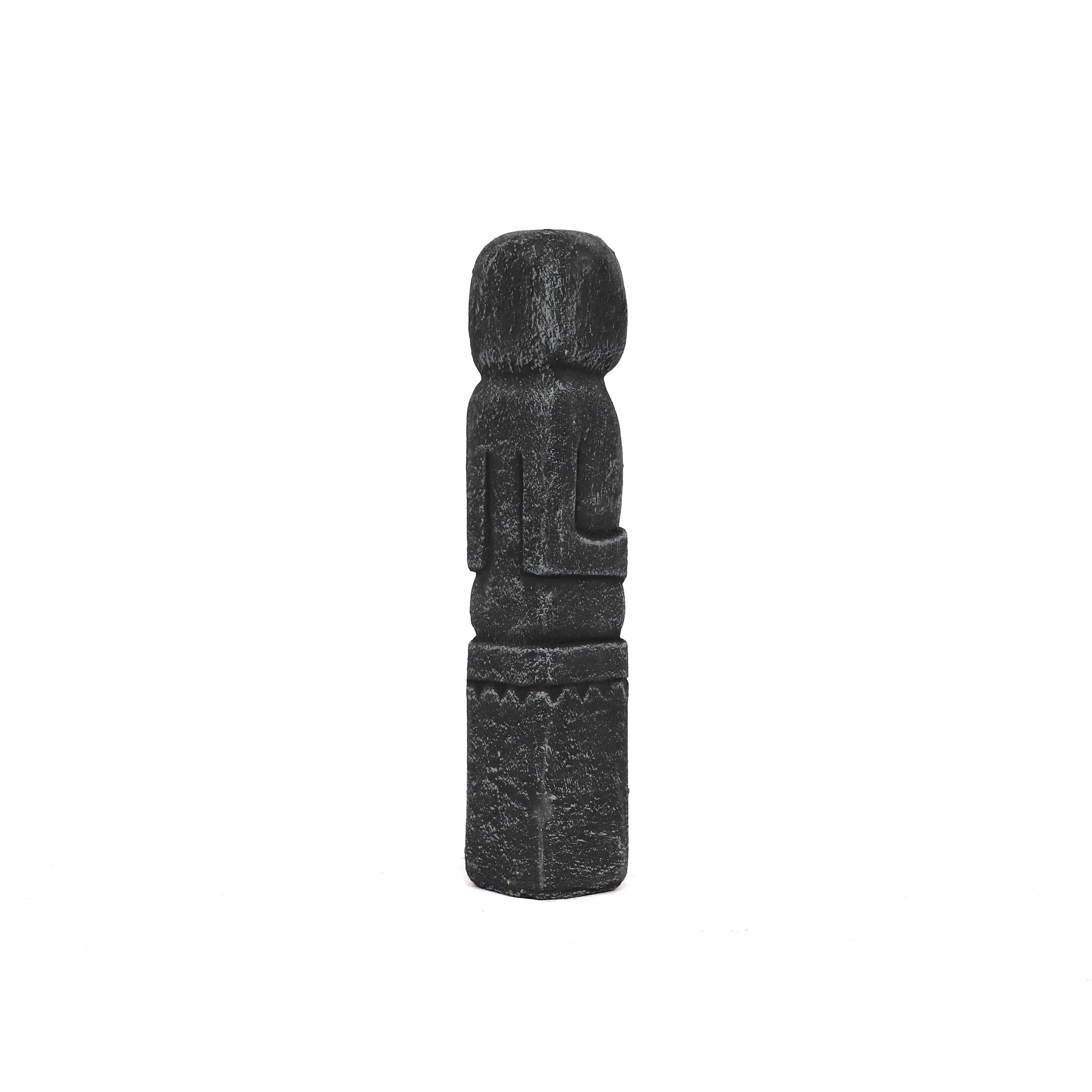 Zementfigur 'Primitif', H 23 cm, B 4,5 cm, T 4,5 cm von fischer's lagerhaus