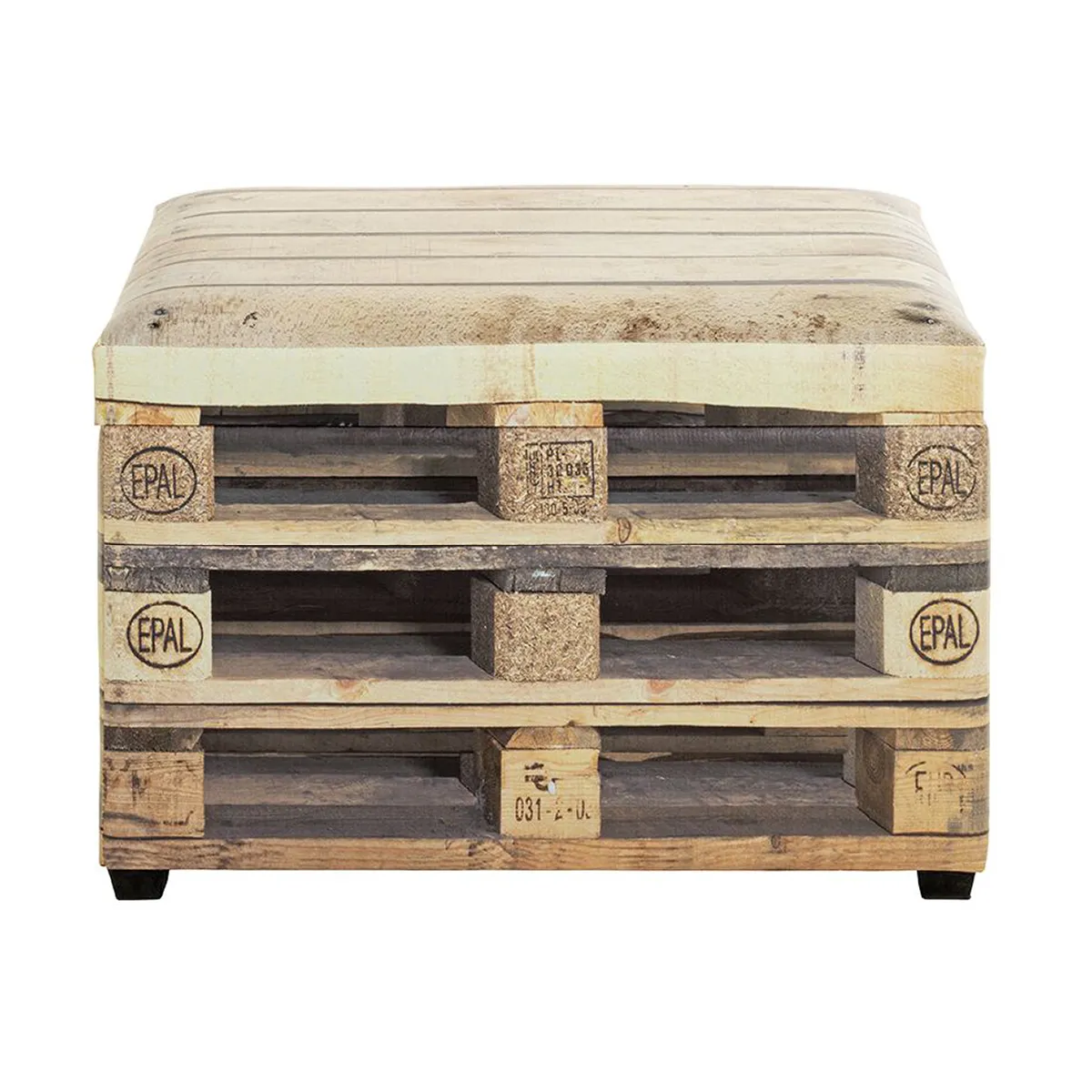 Pegane Coffre de rangement simili-cuir 