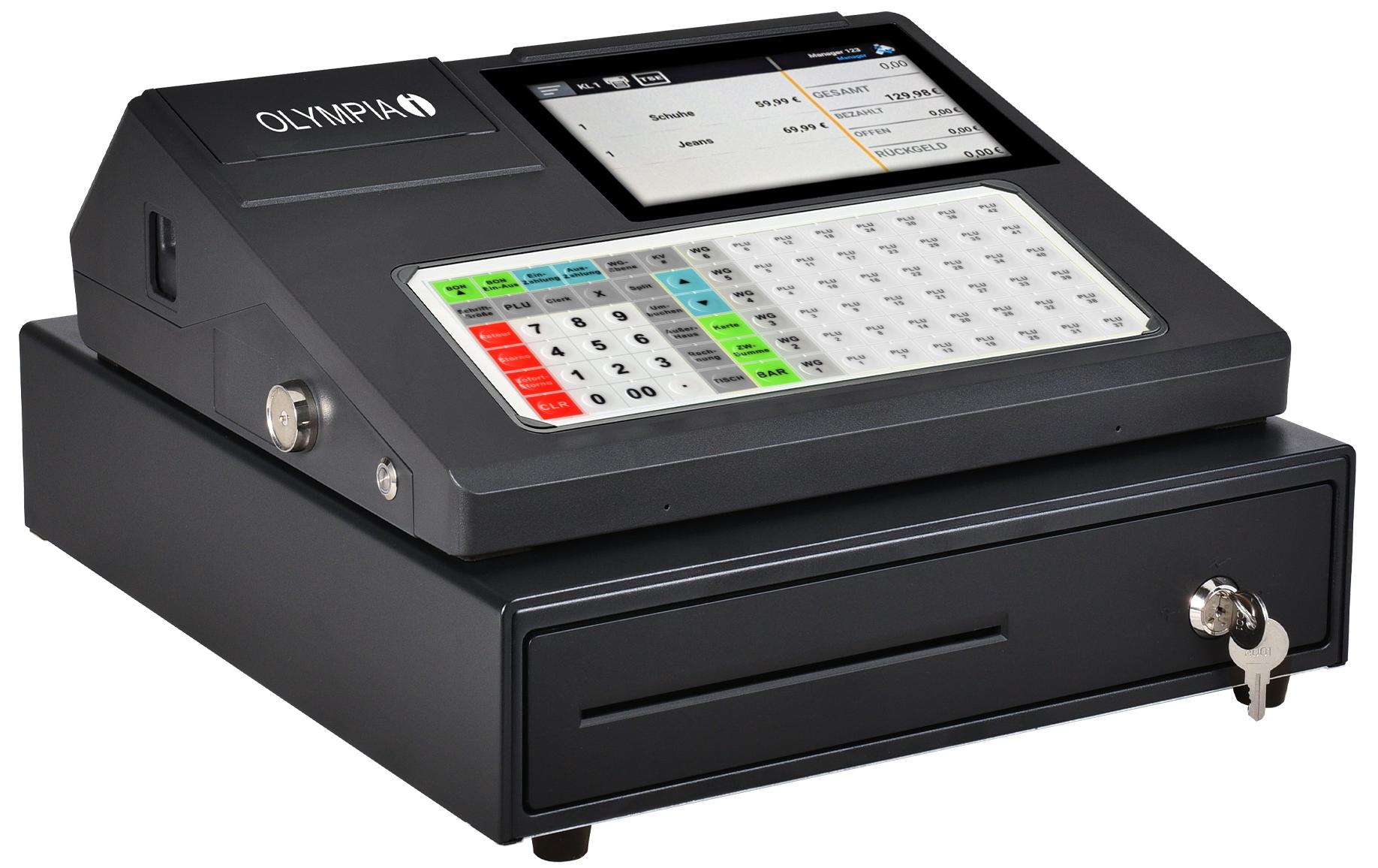 Registrierkasse K200 Plus, Schwarz<br>Registrierkasse mit 80 mm Thermodrucker