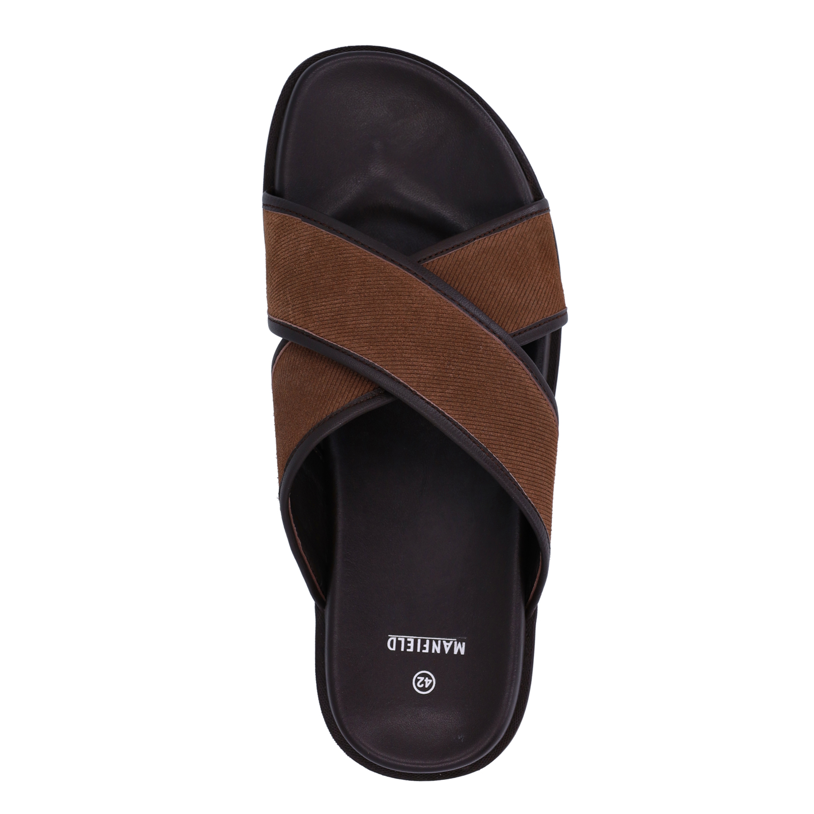 Bruine suède slippers