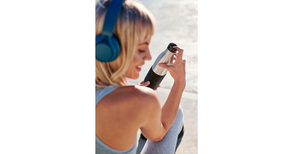 EmsaBludrop Sleeve Thermosfles  (Zwart, 0,7 Liter)