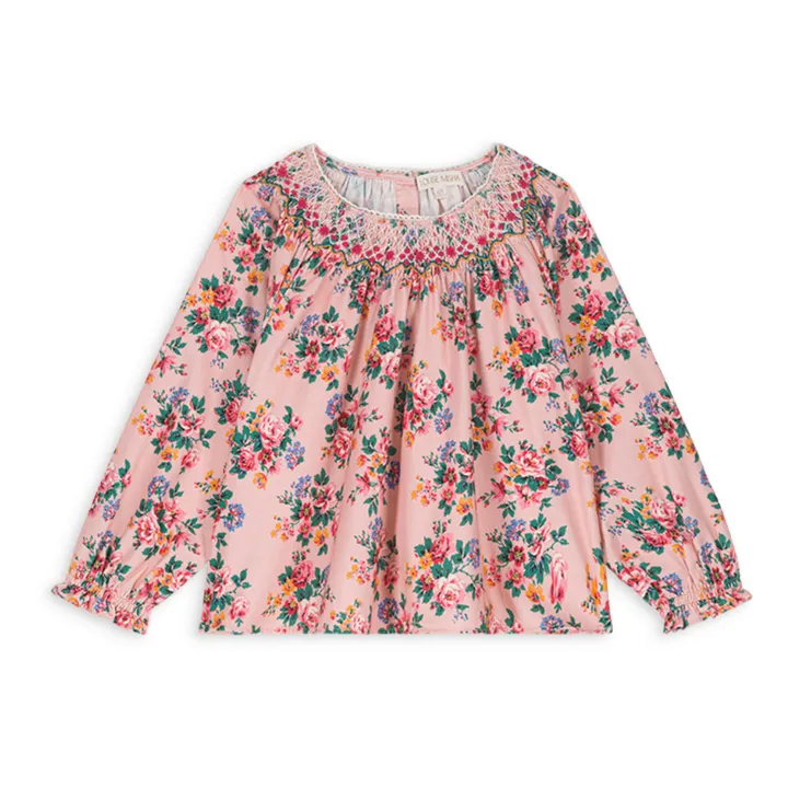 Louise Misha Blouse Velours Milleraies Mahina | Rose