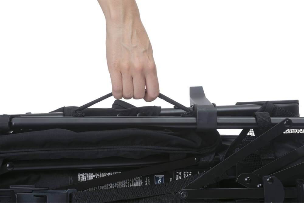 Sportwagen Lite Way4 mit Faltbarem Frontbügel 22Kg Traglast, mit Neuem Großen Verdeck und Textilen Design, inkl. Regensc