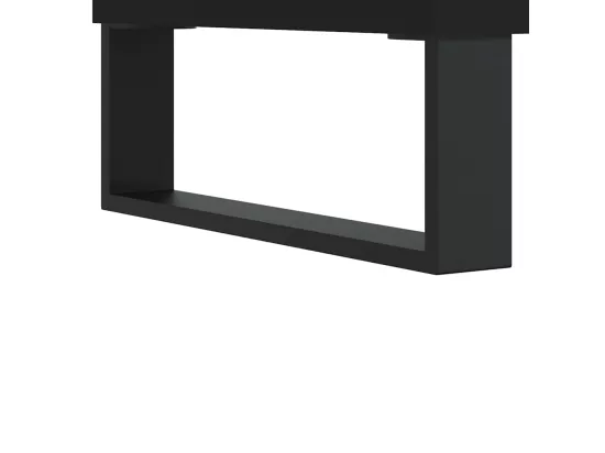 Armoire de salle de bain noir 65x33x60 cm bois d'ingénierie