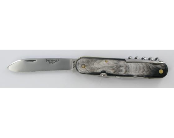 Couteaux 6 Pièces - Inox - Manche Corne Couteau de poche par Coursolle