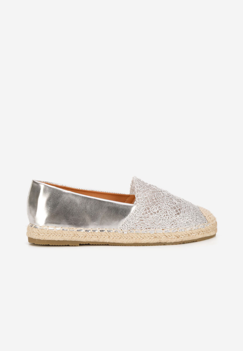 Espadrilles femme argent Thaisa