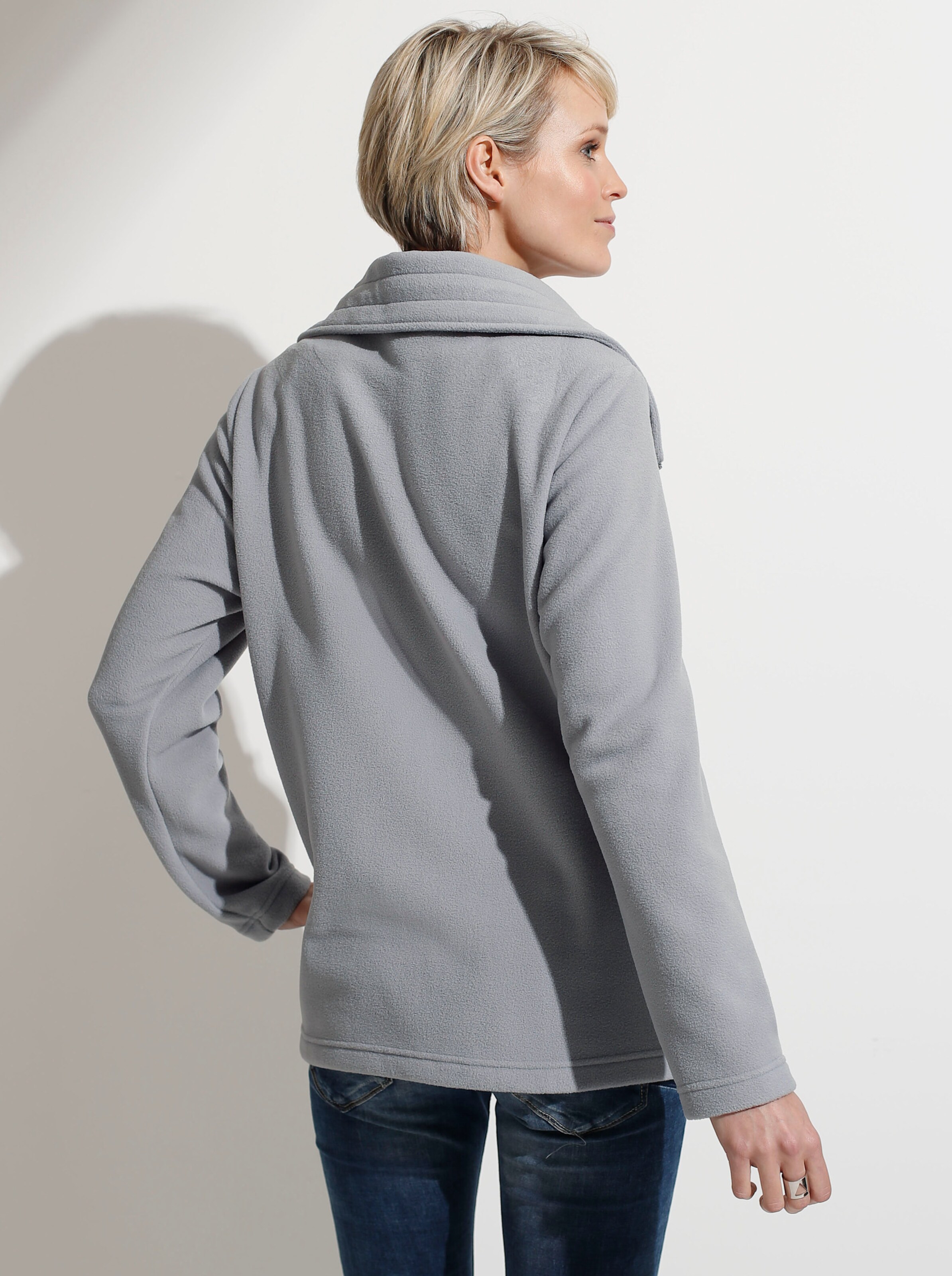 Fleecejacke mit 2-Wege-Reißverschluss