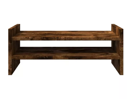 Support de moniteur chêne fumé 50x27x20 cm bois d'ingénierie