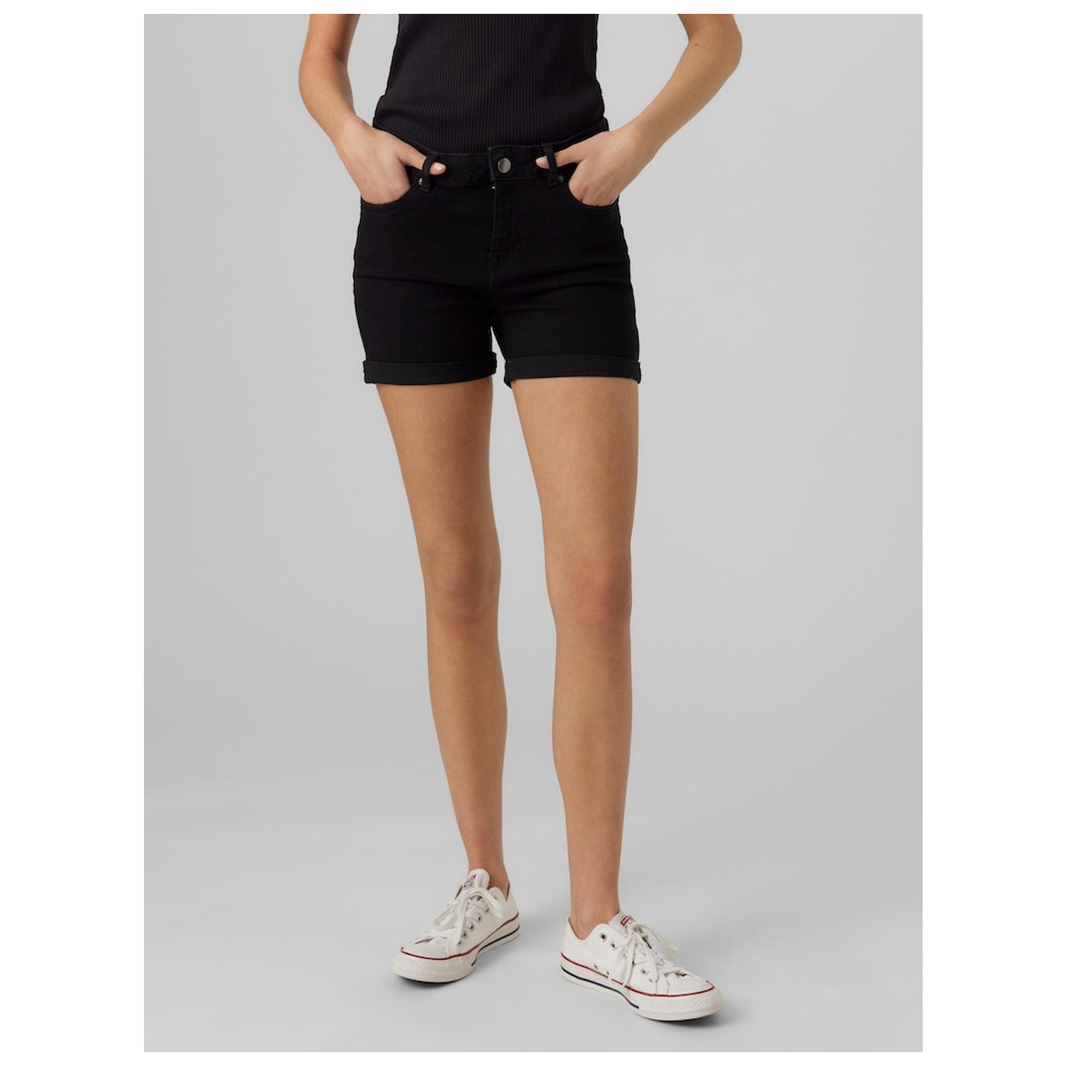 Vero Moda VMLUNA MR FOLD SHORTS MIX GA N