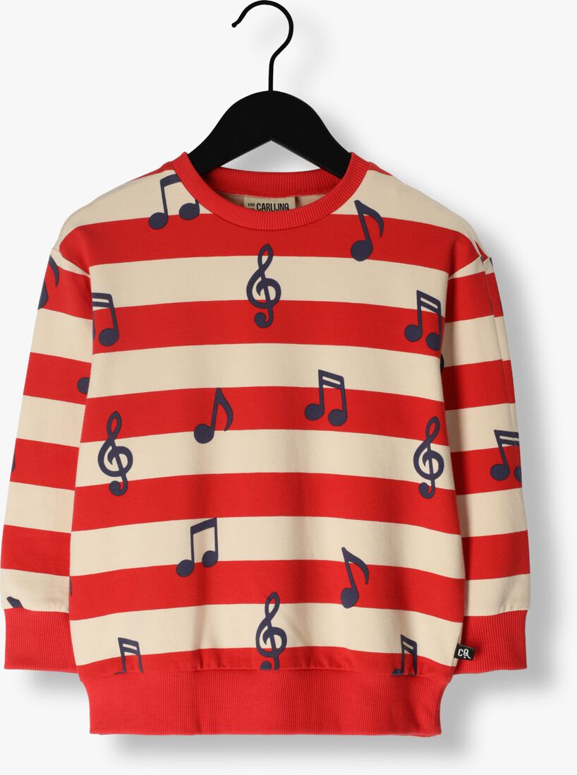 CARLIJNQ rode carlijnq sweater music notes - sweater