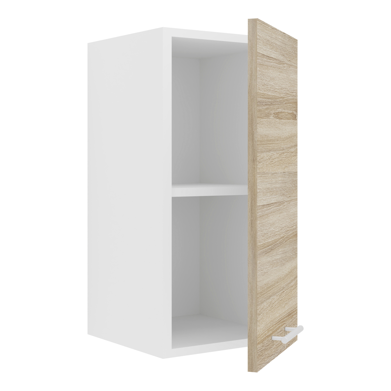 Hängeschrank ESILO - weiß - Sonoma Eiche - 30 cm