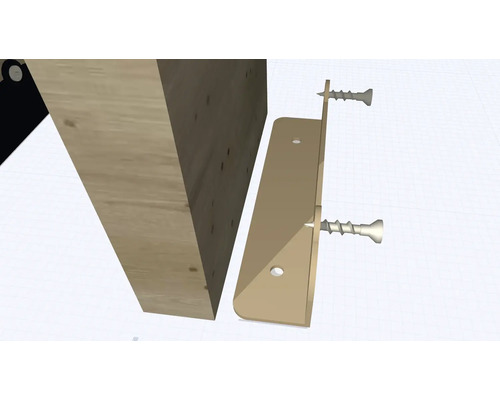 Montageset voor roomdividerlamel zwart Set = 6 beugels incl. kleefpad,